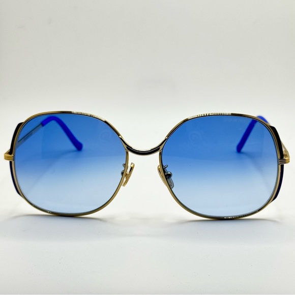 Cutler and Gross - sunglasses 60-17-140, gold / blue frames gradient blue lens - Picture 11 of 13